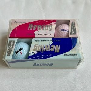 Bridgestone JAPAN Newing Golf Ball Blue & Pink Set